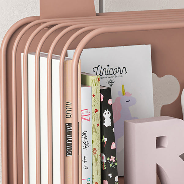 Modern Style Bookshelf Standard Closed Back Iron Bookcase for Home