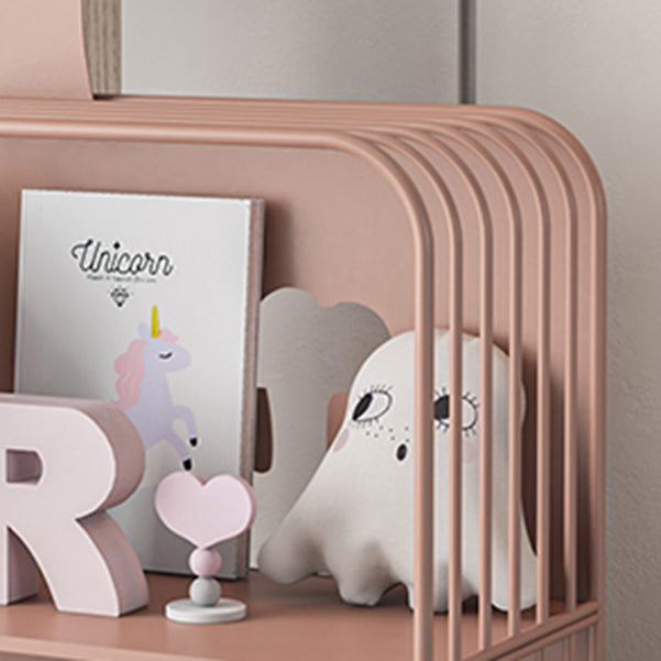 Modern Style Bookshelf Standard Closed Back Iron Bookcase for Home