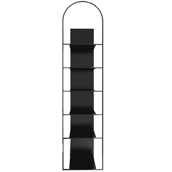 Modern Style Bookshelf Closed Back Metal Bookcase for Living Room