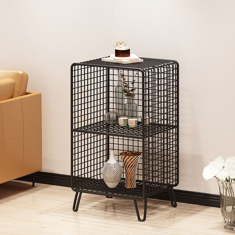 Modern Style Bookshelf Closed Back Metal Standard Bookcase for Home