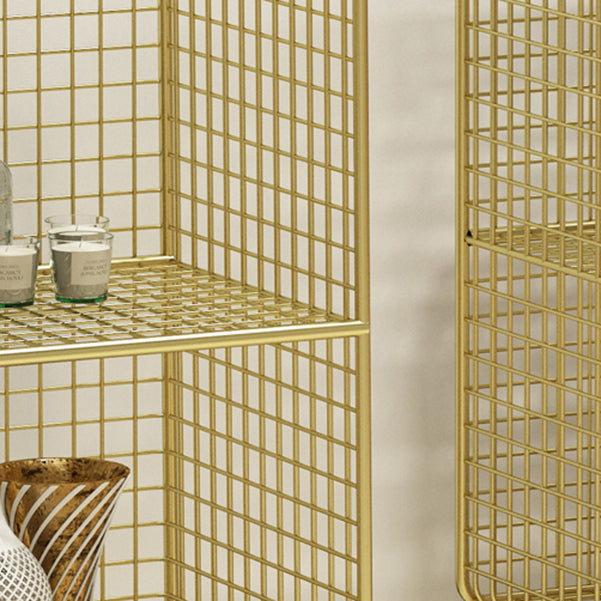 Modern Style Bookshelf Closed Back Metal Standard Bookcase for Home