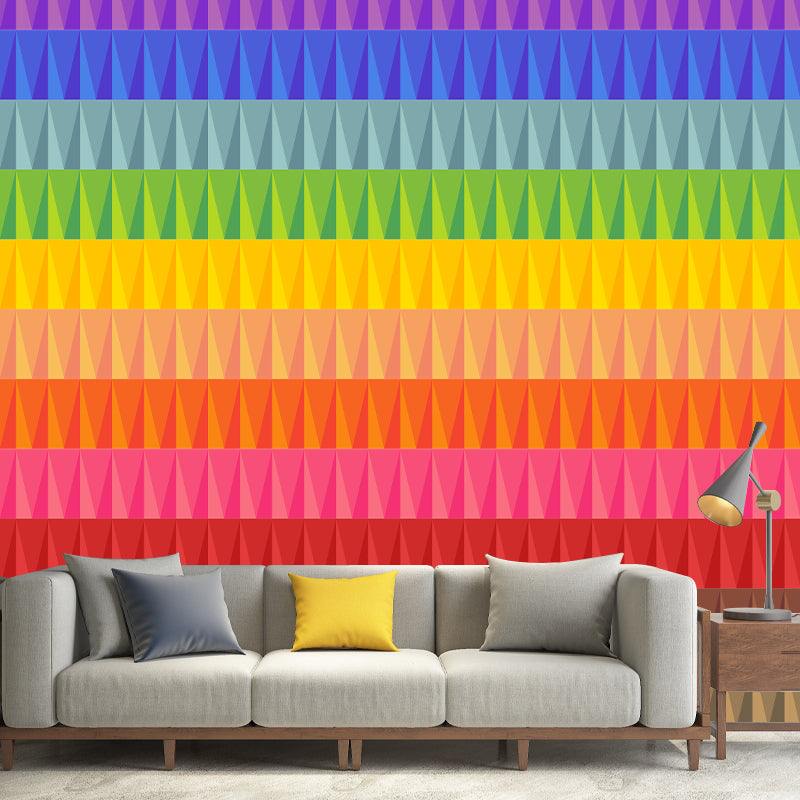 Photography Stain Resistant Mural Wallpaper Geometric Sitting Room Wall Mural