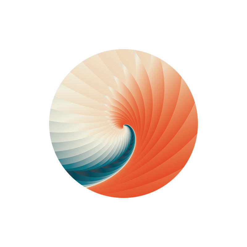 Orange Modern Rug Polyester Abstract Print Rug Washable Rug for Living Room