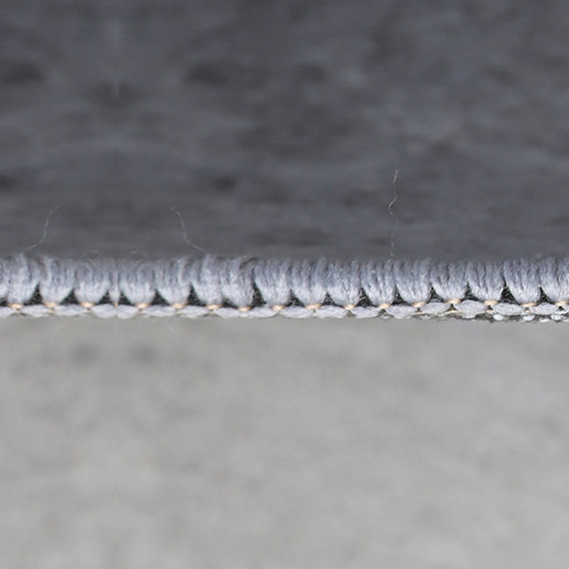 Gray Modern Carpet Polyester Line Carpet Non-Slip Backing Carpet for Home Decor