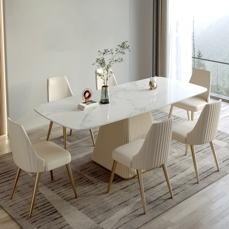 Designer Style Home Dining Room Set 1/4/5 Pieces Sintered Stone Dining Table Set
