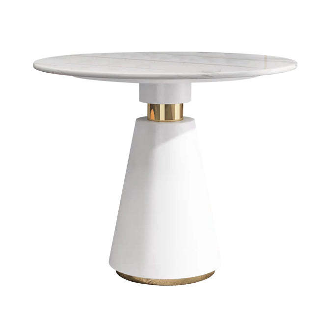 Sintered Stone Dining Table Modern Dining Room Table with Pedestal Base