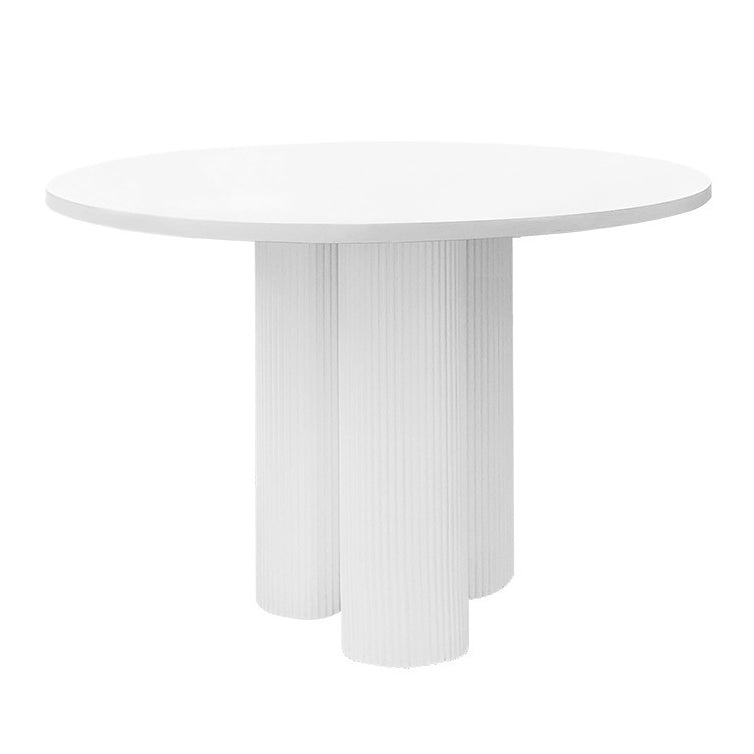 Modern White and Black in Wood Counter Table Rectangle Dining Table for Kitchen