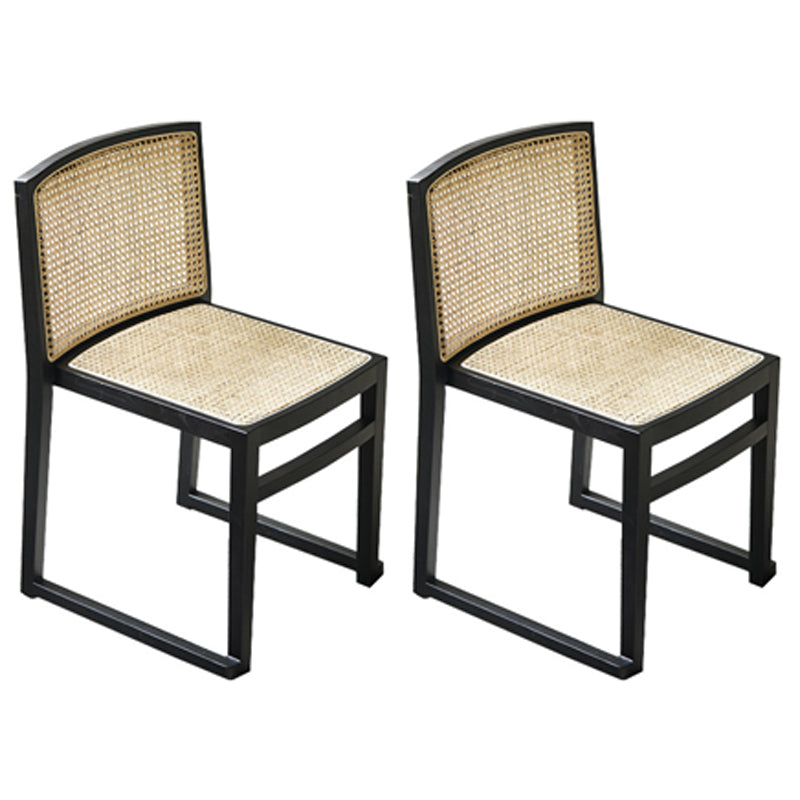 Traditional Style Dining Chair Solid Wood Stackable Side Chair for Home