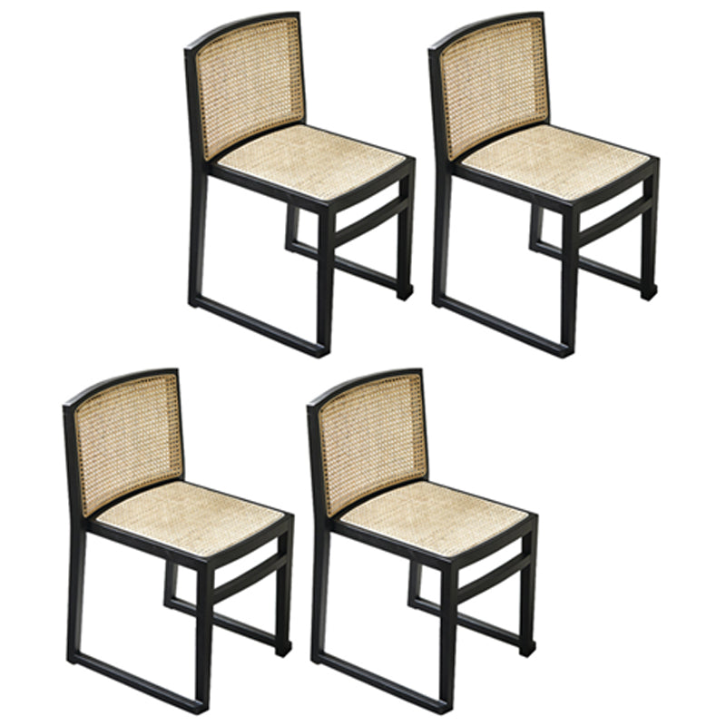 Traditional Style Dining Chair Solid Wood Stackable Side Chair for Home