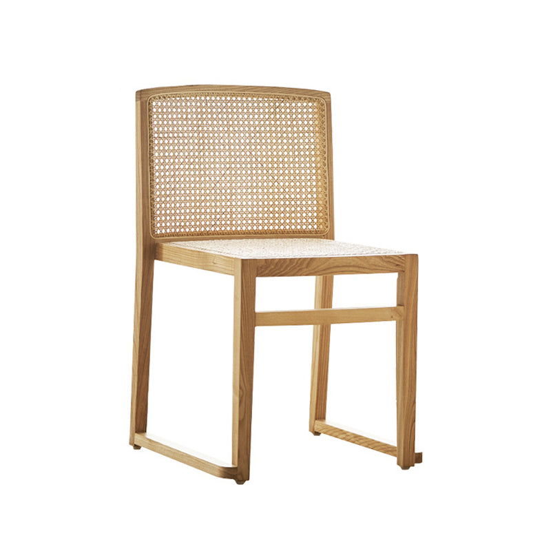 Traditional Style Dining Chair Solid Wood Stackable Side Chair for Home