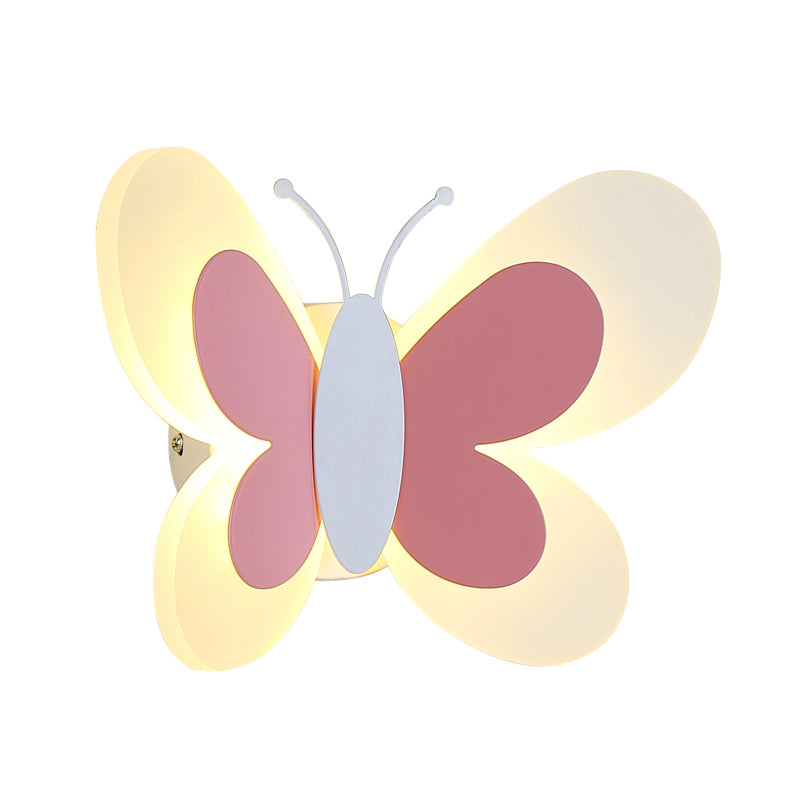 Unique Shape Metal Wall Sconce Kid Style 2 Lights Wall Mount Lighting