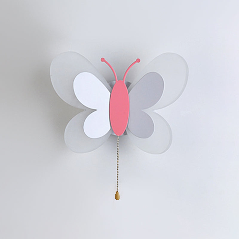 Unique Shape Metal Wall Sconce Kid Style 2 Lights Wall Mount Lighting