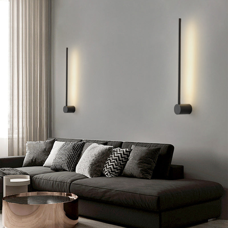 Linear Shape Metal Wall Sconce Modern Style Multi Lights Wall Mount Lighting