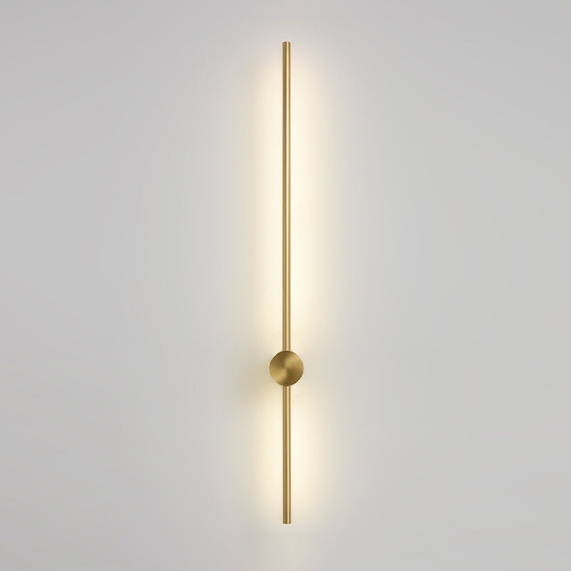 Linear Shape Metal Wall Sconce Modern Style Multi Lights Wall Mount Lighting