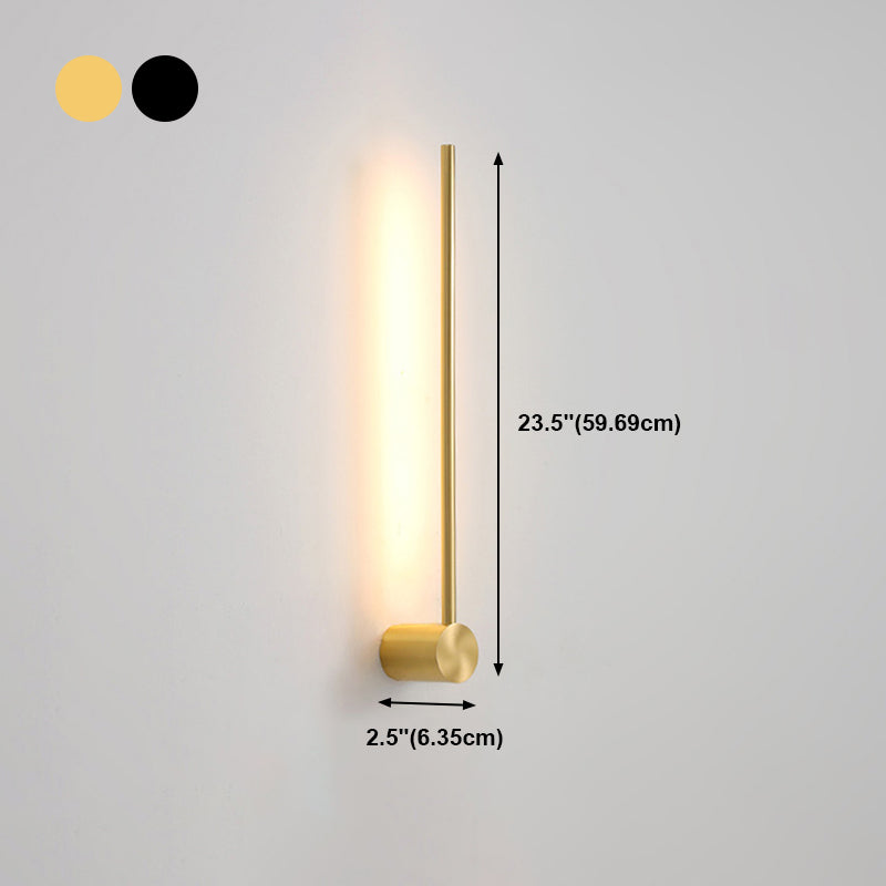 Linear Shape Metal Wall Sconce Modern Style Multi Lights Wall Mount Lighting
