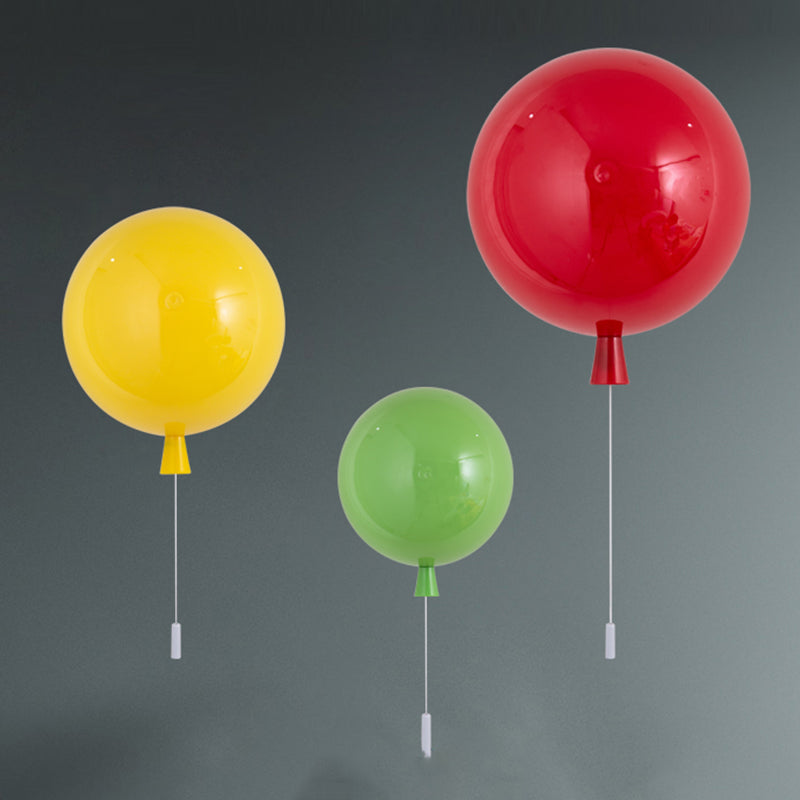 Creative Balloon Wall Light Modern Style Colorful Wall Light Fixture for Bedroom