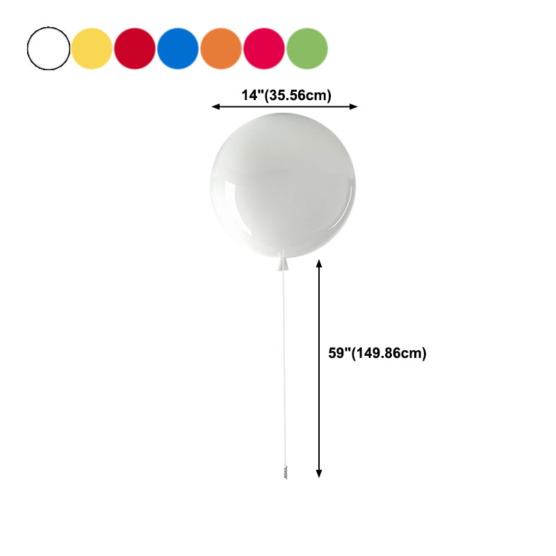 Creative Balloon Wall Light Modern Style Colorful Wall Light Fixture for Bedroom