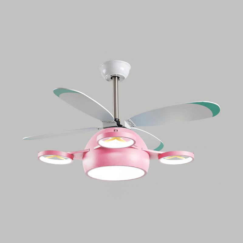 Kids Style Unique Shape Ceiling Fan Lamps Metal Ceiling Fan Lighting for Living Room