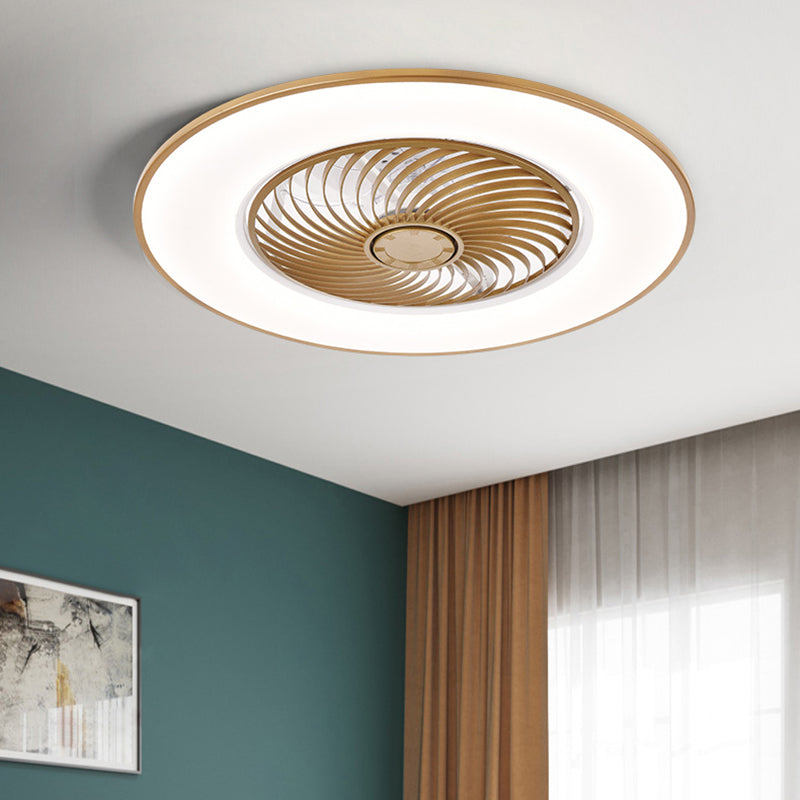 Metal Ceiling Fan Light Fixture Round Modern Ceiling Light Fixture