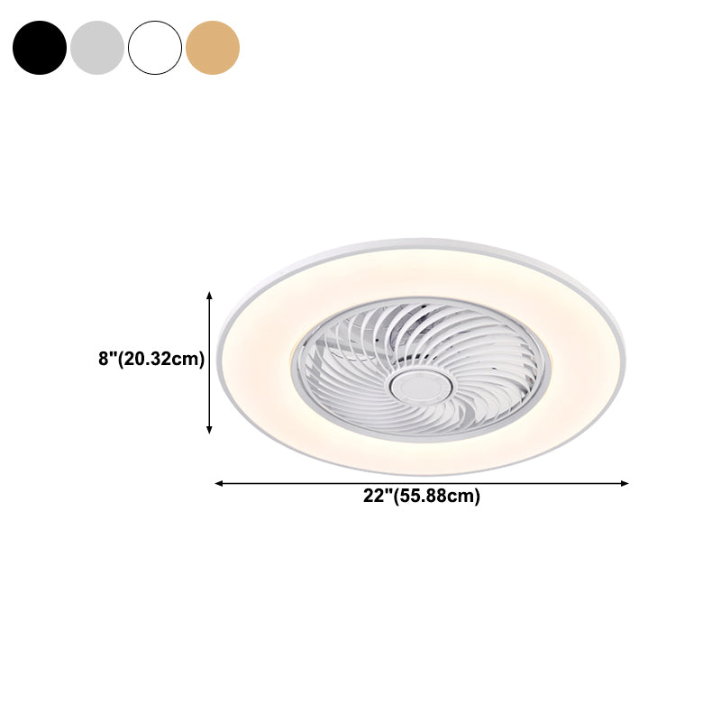 Metal Ceiling Fan Light Fixture Round Modern Ceiling Light Fixture