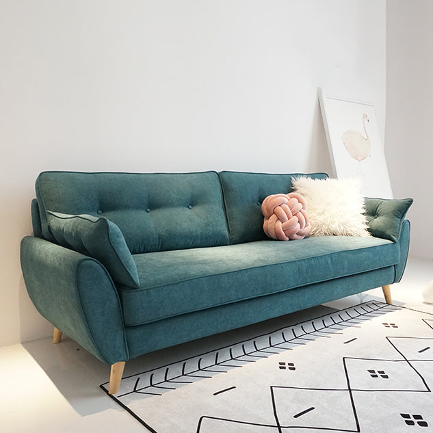 Pillow Top Arm Sofa with Tufted Back for Apartment 35.43" Wide