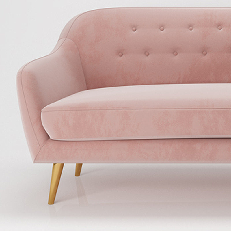 Modern Flared Arm Sofa with Tufted Back for Apartment 32.28" H