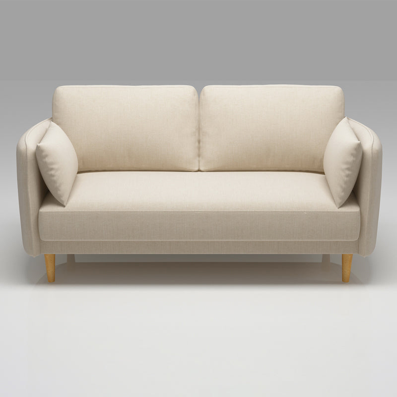 Linen Contemporary Standard Square Arm Sofa for Living Room, Apartment