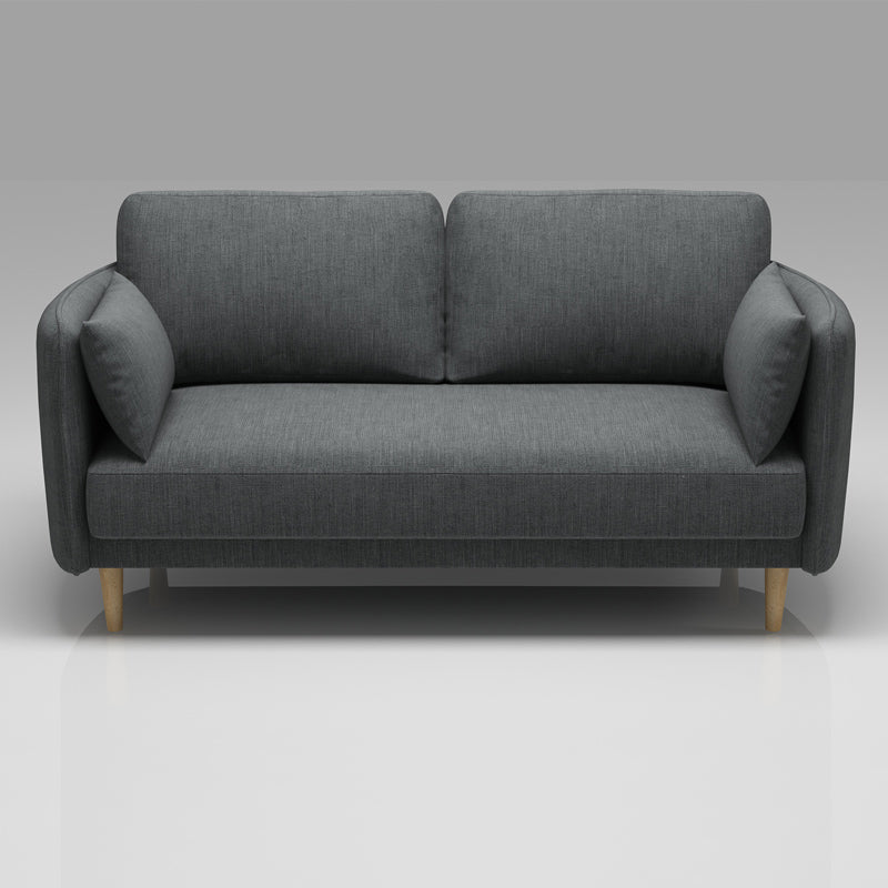 Linen Contemporary Standard Square Arm Sofa for Living Room, Apartment