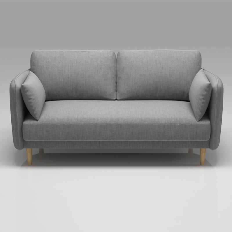 Linen Contemporary Standard Square Arm Sofa for Living Room, Apartment