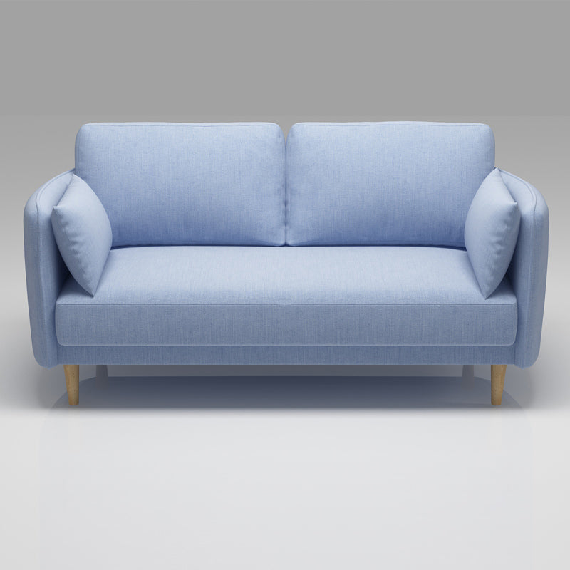 Linen Contemporary Standard Square Arm Sofa for Living Room, Apartment