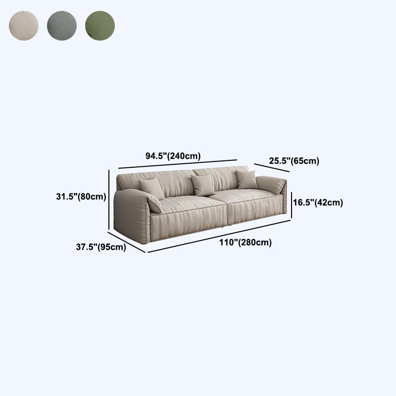 Velvet Sofa 37.40" D x 31.49" H Pillow Top Arm Sofa for Living Room