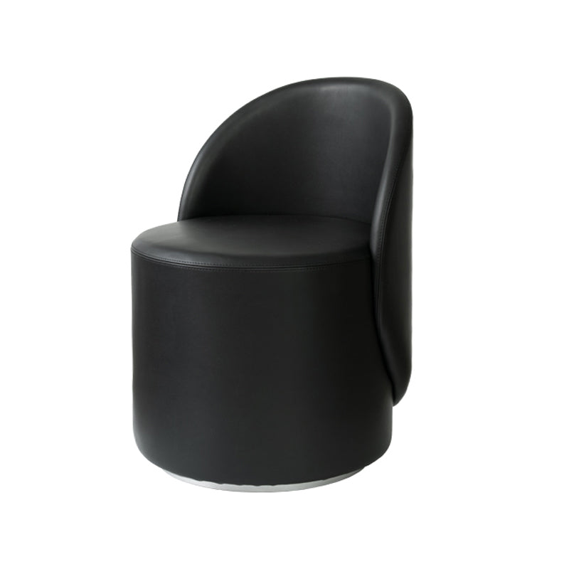 Nordic Fabric/ Leather Tight Back Chair Solid Color Accent Chair