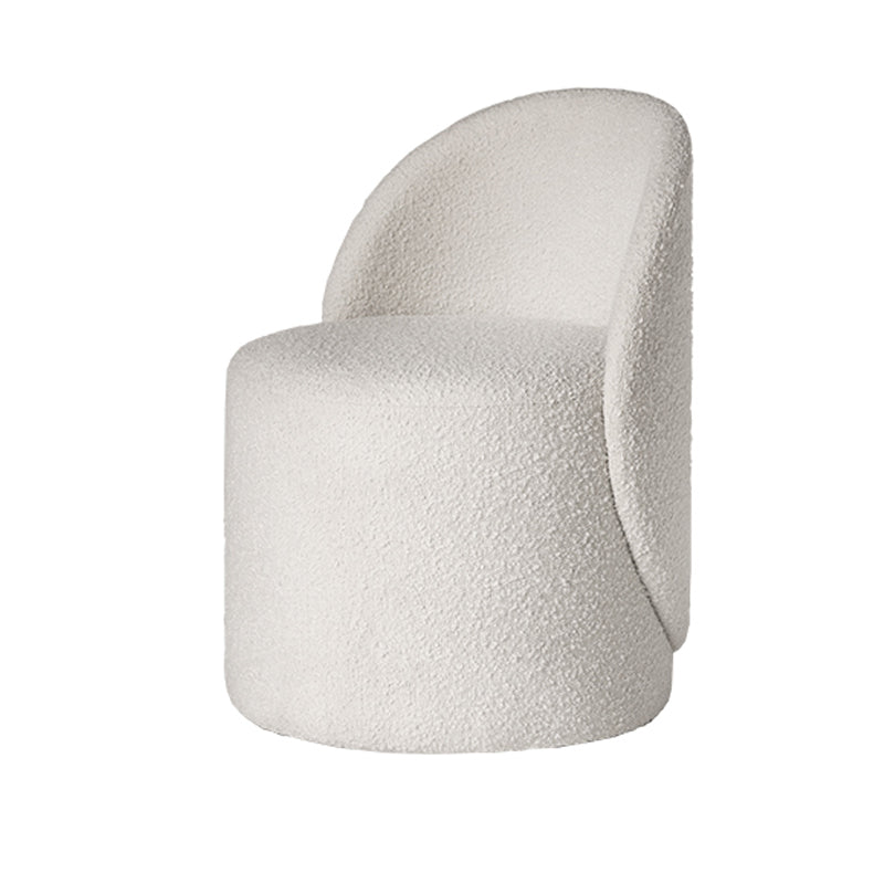 Nordic Fabric/ Leather Tight Back Chair Solid Color Accent Chair