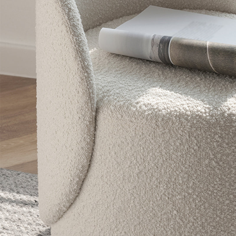 Nordic Fabric/ Leather Tight Back Chair Solid Color Accent Chair