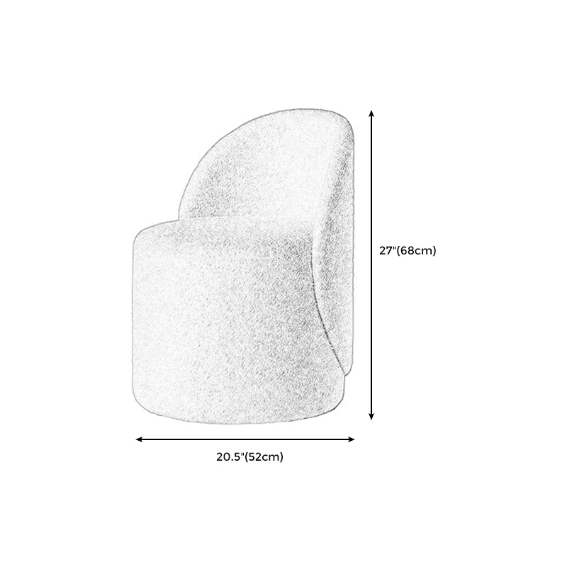 Nordic Fabric/ Leather Tight Back Chair Solid Color Accent Chair