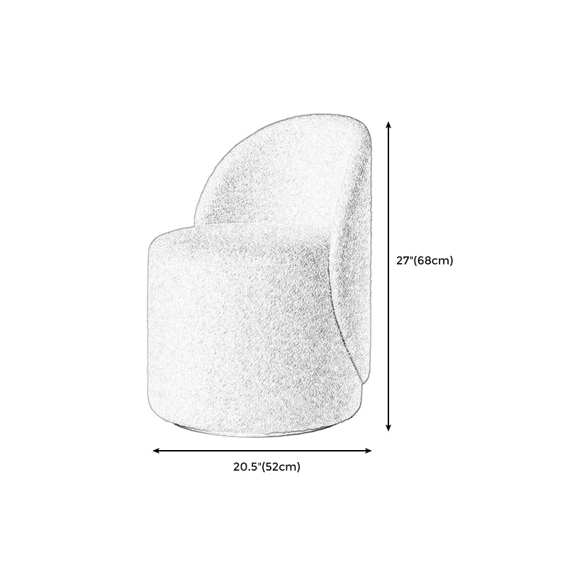 Nordic Fabric/ Leather Tight Back Chair Solid Color Accent Chair