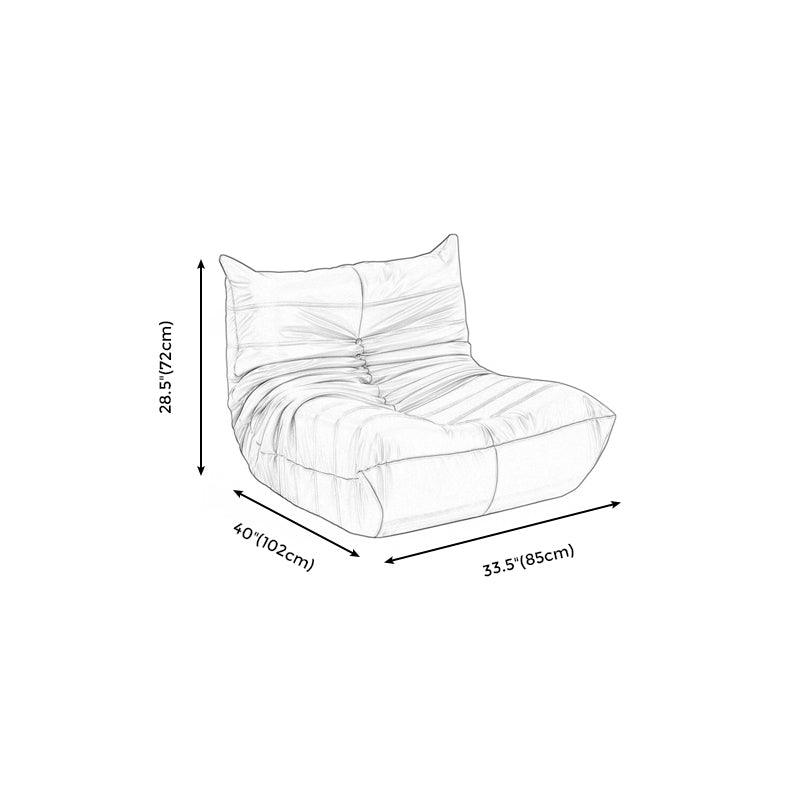 Armless Parsons Chair with Biscuit Back, 40.16" W √ó 33.46" L √ó 28.35" H