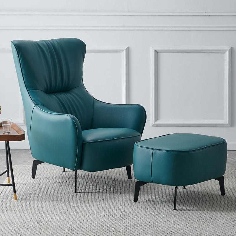 Nordic Single Chair Modern Simple Tiger Chair Leather Single Sofa Light Luxury High Back