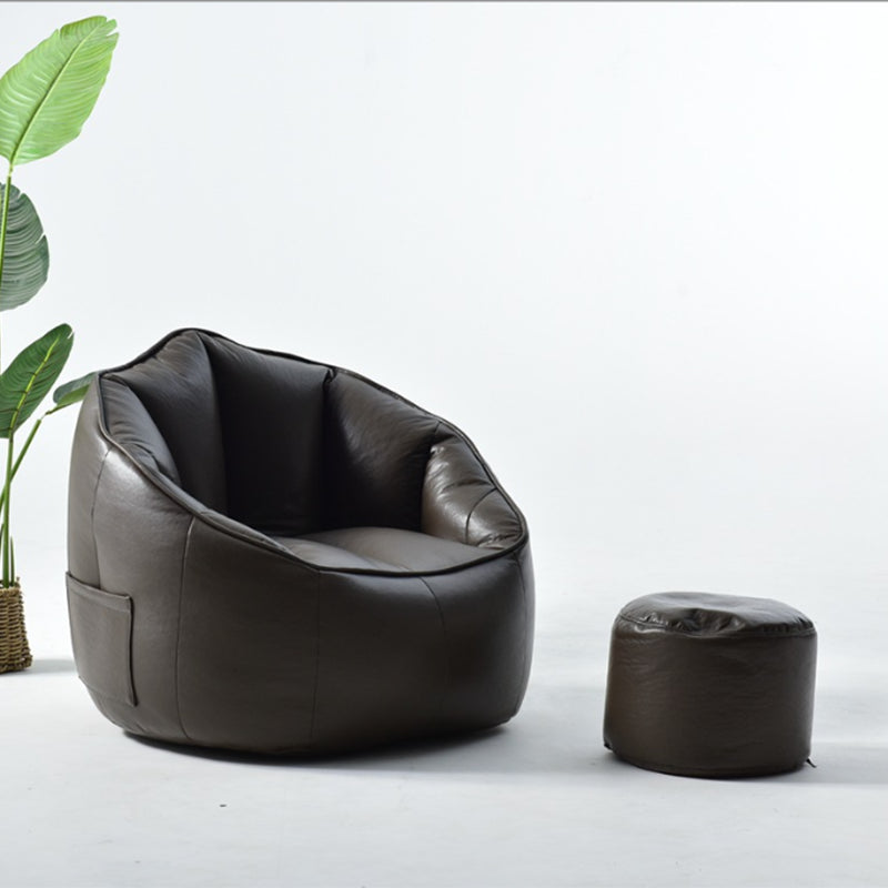 29.5 Wide Armchair Velvet Modern Accent Armchair with Ottoman