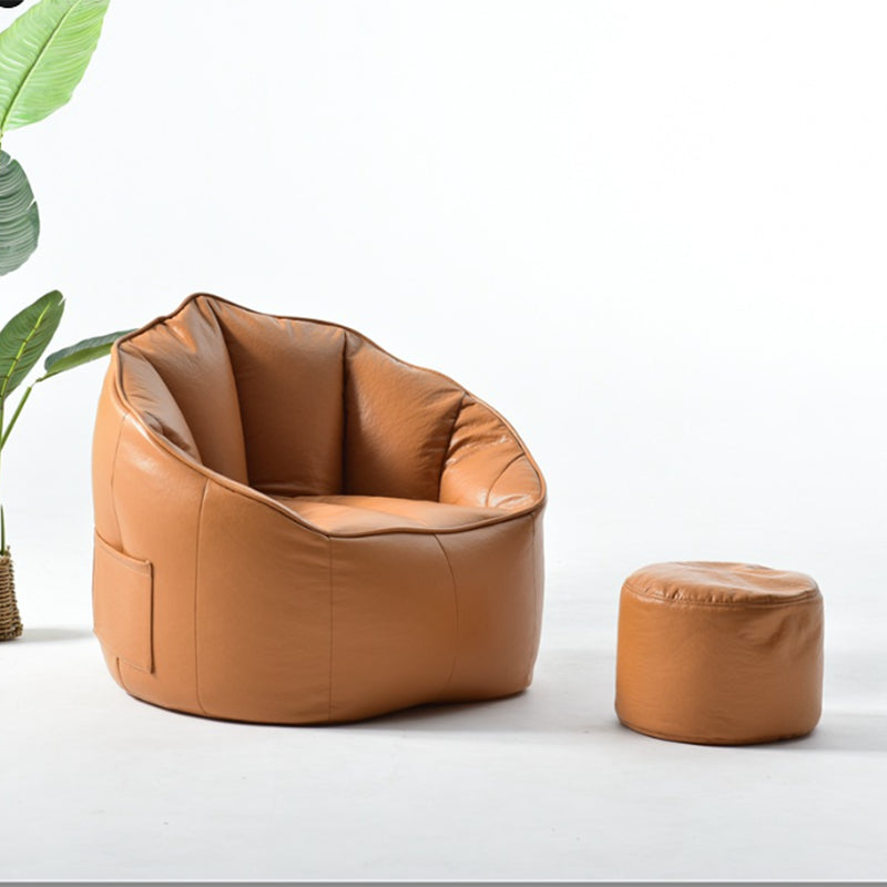 29.5 Wide Armchair Velvet Modern Accent Armchair with Ottoman