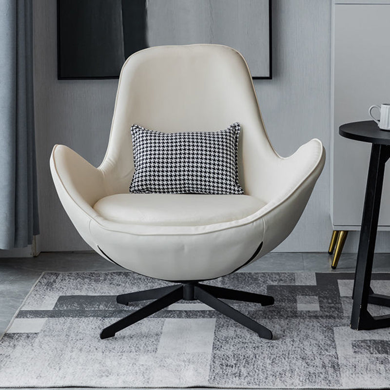 Faux Leather Chair31.8" L x30.3"W x33.4"H Swivel Chair for Living Room