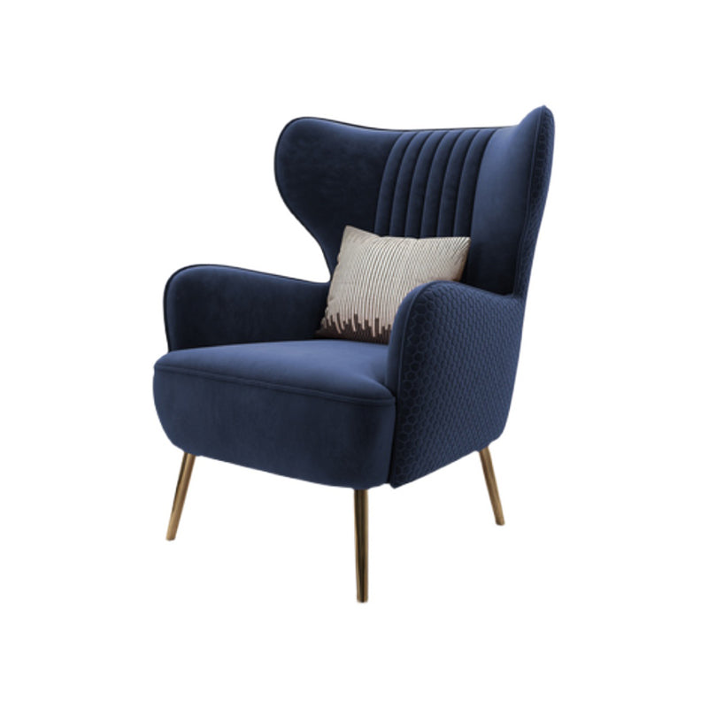 Scandinavian Wingback Chair, Accent Chair for Bedroom and Living Room