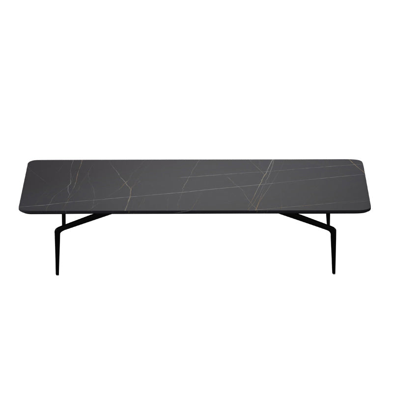 Modern Style Cocktail Table Rock Slate Top Rectangular & Oval Coffee Table