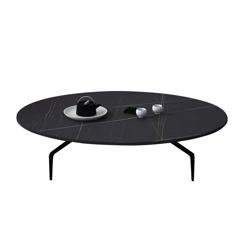 Modern Style Cocktail Table Rock Slate Top Rectangular & Oval Coffee Table