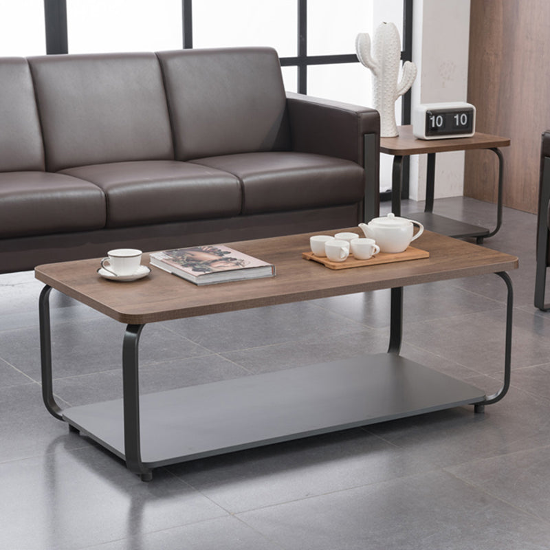 Frame/Frame Coffee Table Modern Rectangular MDF 18''H Coffee Table