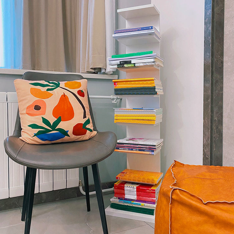 13.78"W Bookcase Contemporary Style Invisible Bookshelf for Home Office