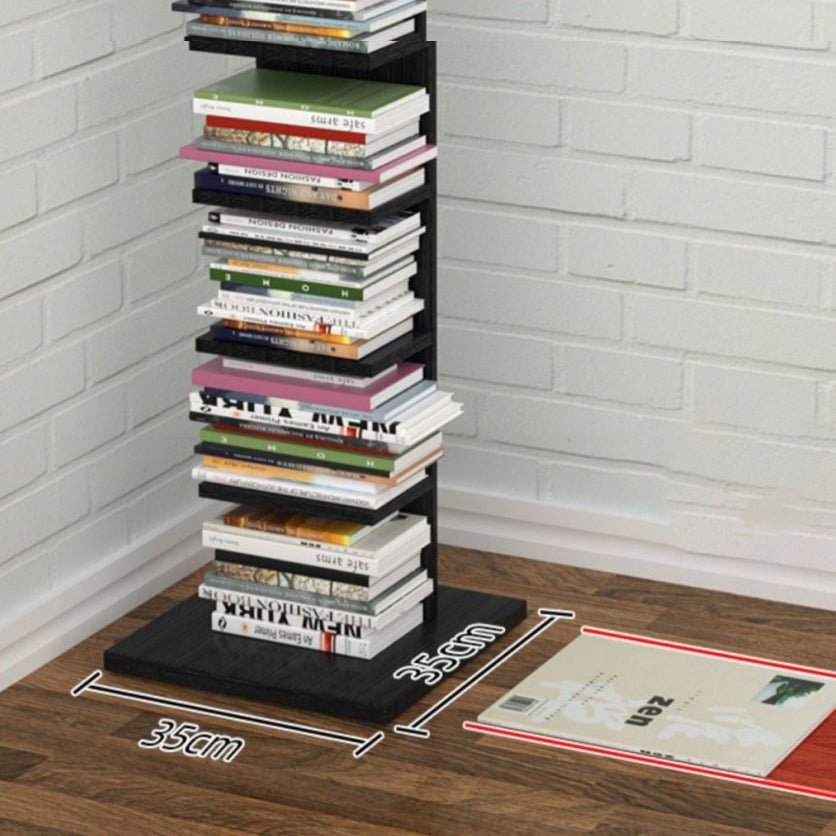 13.78"W Bookcase Contemporary Style Invisible Bookshelf for Home Office