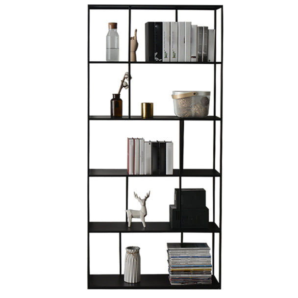Office Etagere Bookshelf Modern Bookcase with Rectangle Shelves