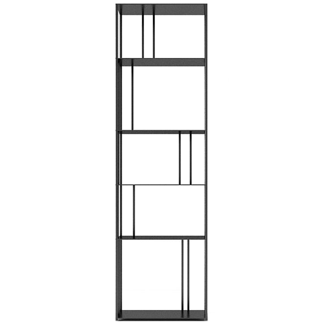 Office Etagere Bookshelf Modern Bookcase with Rectangle Shelves