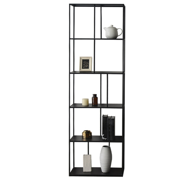 Office Etagere Bookshelf Modern Bookcase with Rectangle Shelves